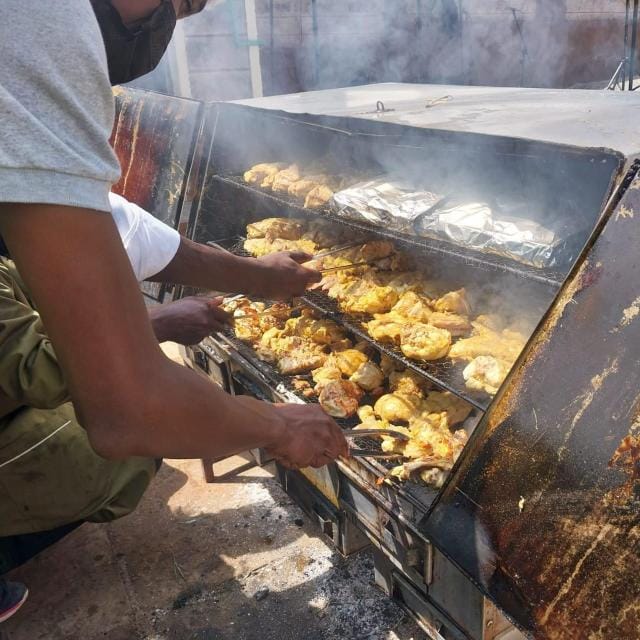 Rabbit Meat on A Grill
